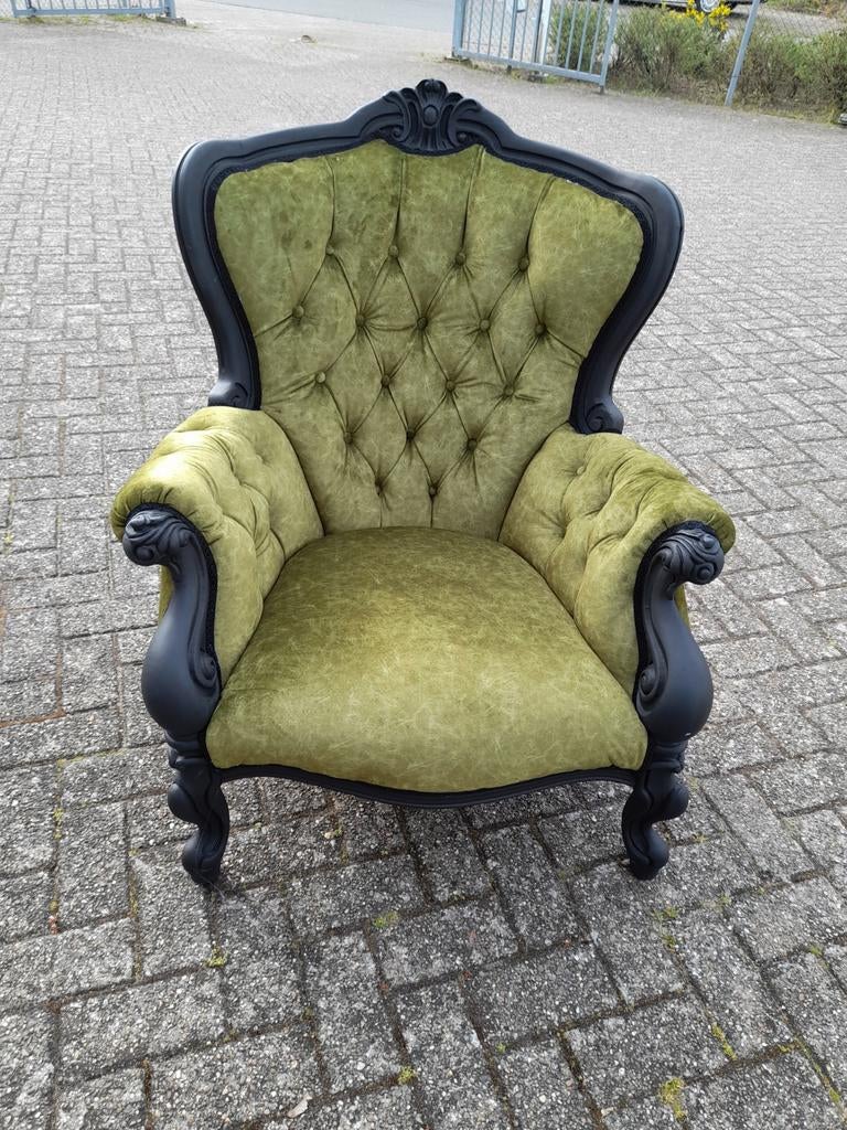Mooie barok foto geheel opnieuw gestoffeerd, Ophalen of Verzenden