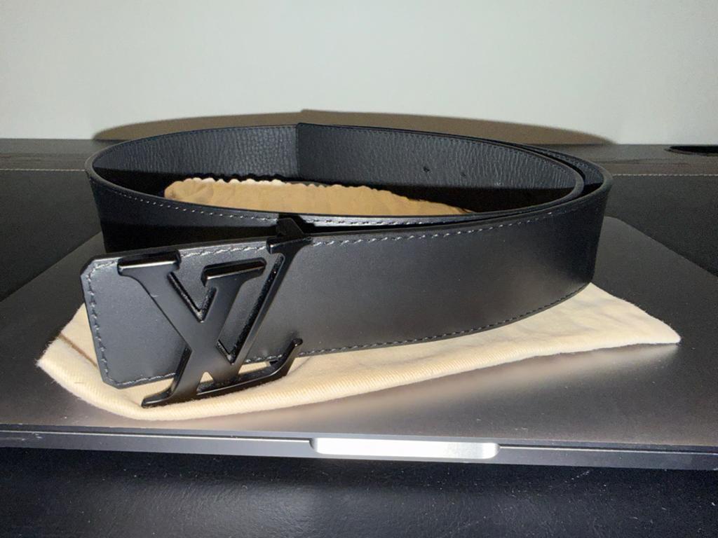 Reversible Louis Vuitton LV Initiales Riem Zwart/Grijs 95 cm, 95 tot 105 cm, Ophalen of Verzenden, Zo goed als nieuw, Riem of Ceintuur