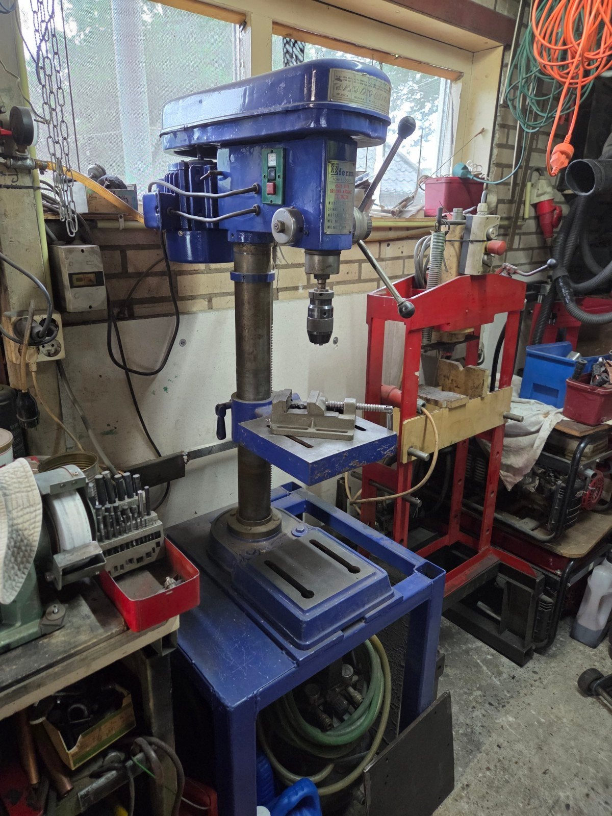 Ferm Kolomboormachine - Zware Kwaliteit, 5 Snelheden, Ophalen, Gebruikt, 600 watt of meer, Kolomboormachine