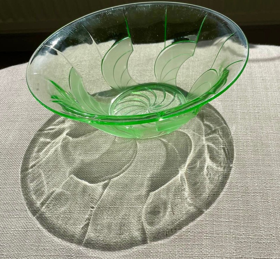 Fruitschaal Anna groen uranium, Ophalen