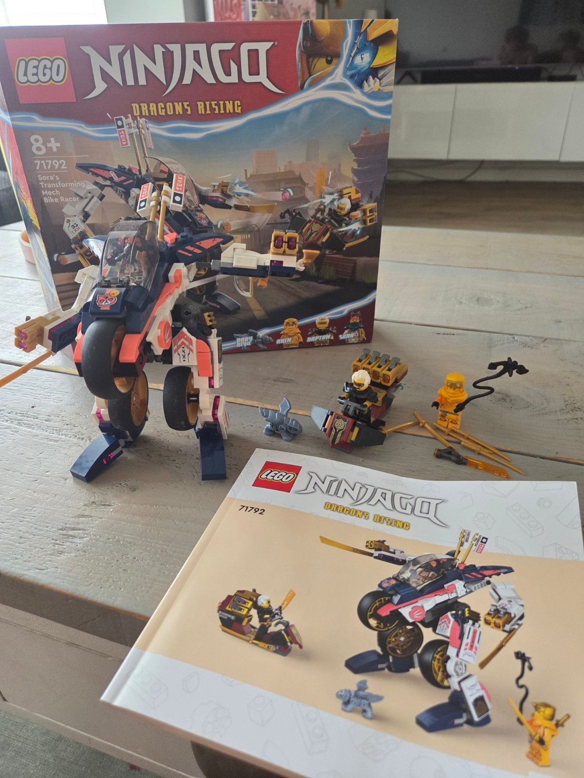 Lego Ninjago 71792 Sora's Transformerming Mech Bike Racer, Ophalen of Verzenden, Zo goed als nieuw