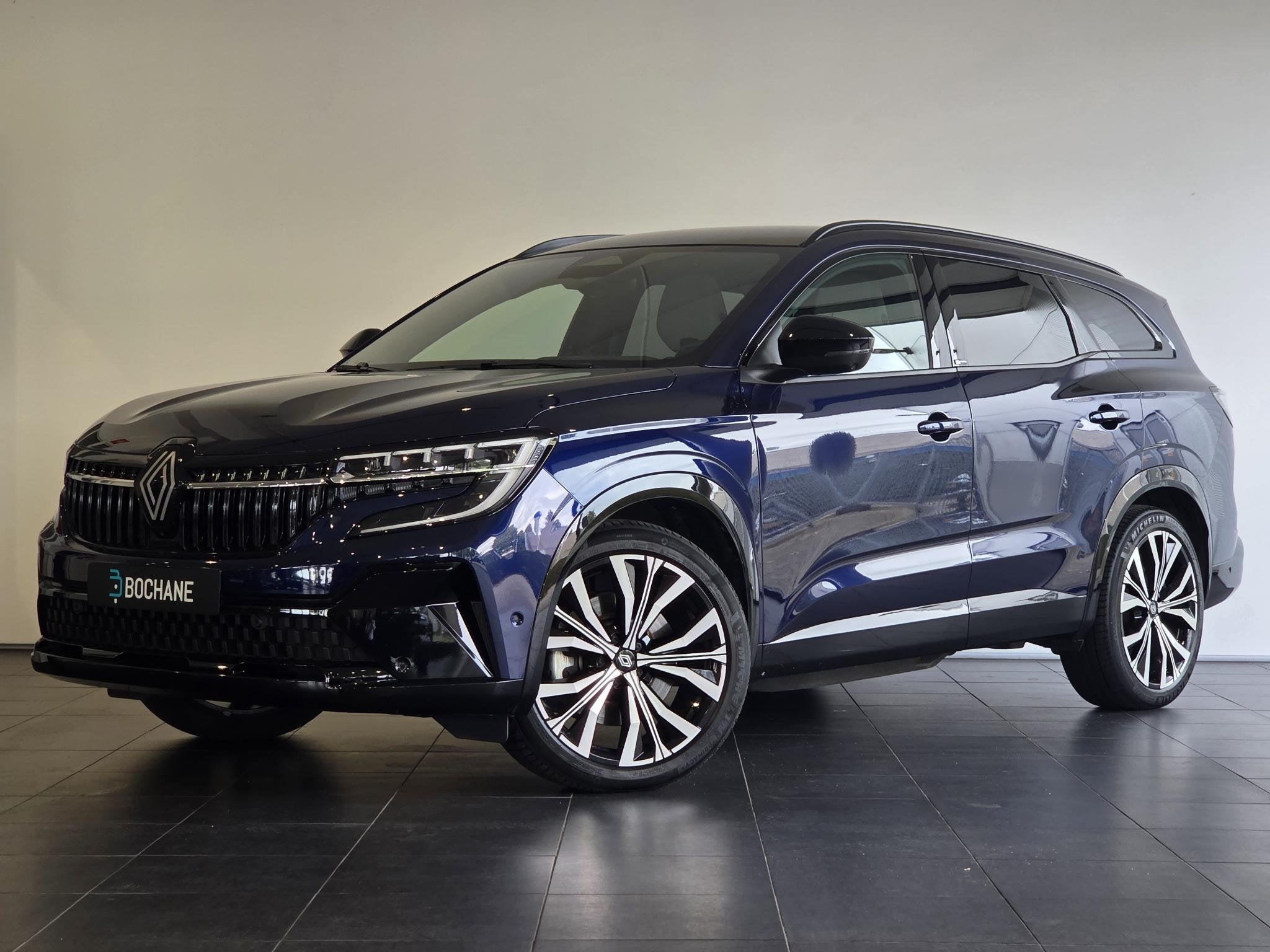 Renault Espace E-Tech full hybrid 200 iconic 7p. TREKHAAK l, Auto's, Gebruikt, 1199 cc, Blauw, 7 stoelen