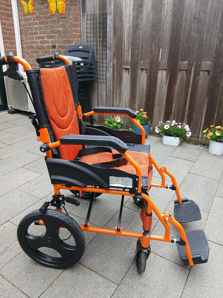 Rolstoel, Diversen, Rolstoelen, Ophalen, Inklapbaar, Zo goed als nieuw, Duwrolstoel