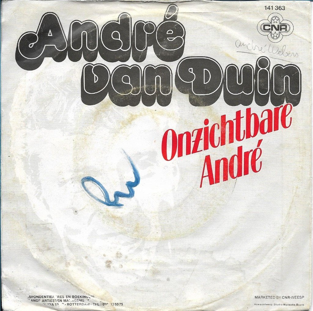 André van Duin - Onzichtbare André, Ophalen of Verzenden, Gebruikt, 7 inch, Nederlandstalig