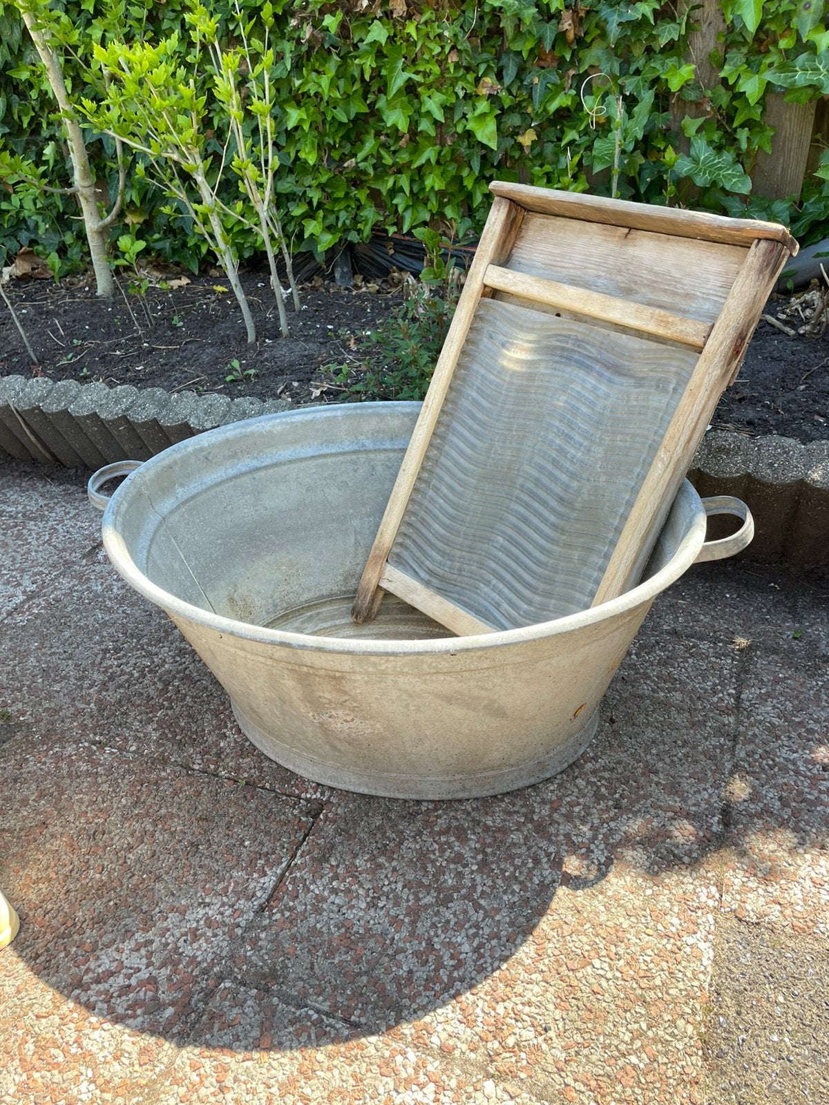tuil met wasbord, Ophalen of Verzenden