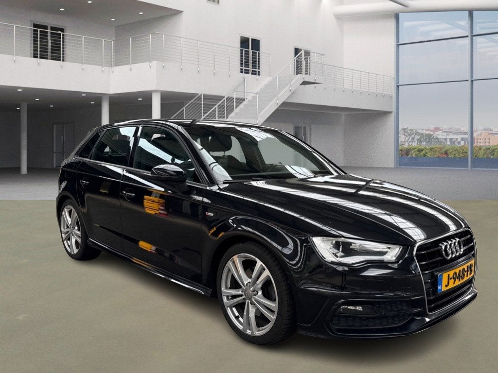 Audi A3 Sportback 1.8 TFSI Ambition Pro Line S AUTOMAAT, Gebruikt, 4 cilinders, Leder en Stof, Zwart