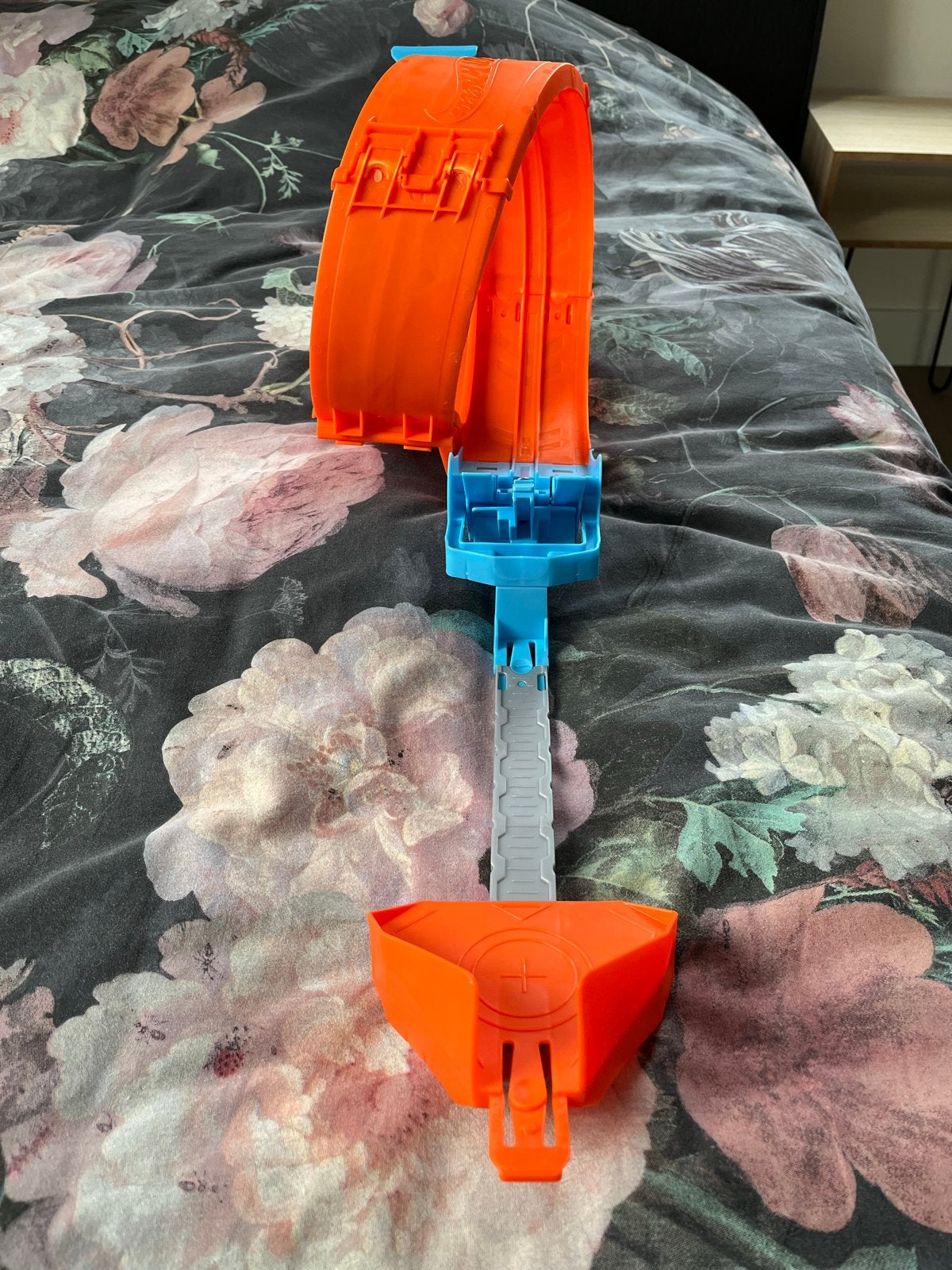 Hot Wheels Racebaan met Lanceerder, Looping en Springschans, Racebaan, Ophalen of Verzenden, Zo goed als nieuw, Hot Wheels