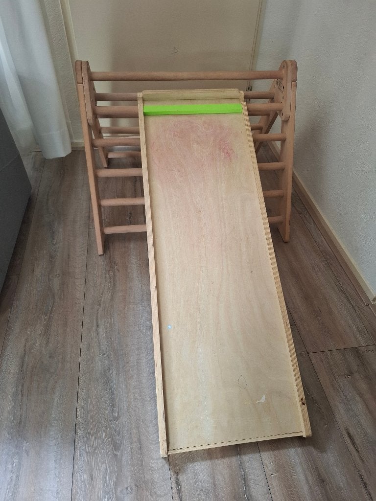 Klimrek met glijbaan/trap, Kinderen en Baby's, Speelgoed | Houten speelgoed, Ophalen, Gebruikt, Overige typen