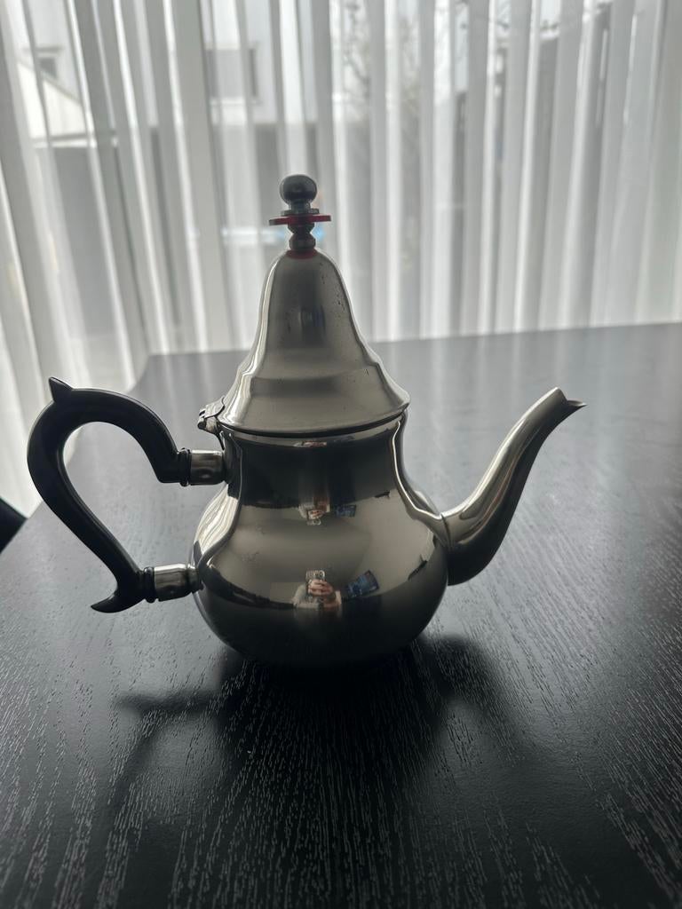 Vintage Marokkaanse theepot - Zilverkleurig, Ophalen of Verzenden, Nieuw