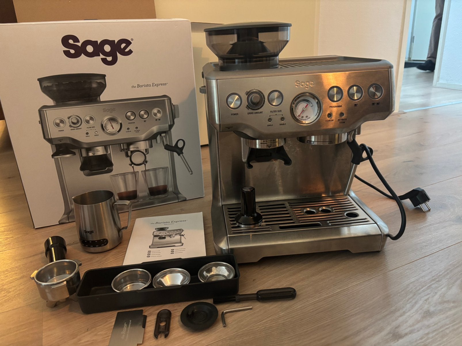 Sage Barista Express Espressomachine & maler (goede staat)