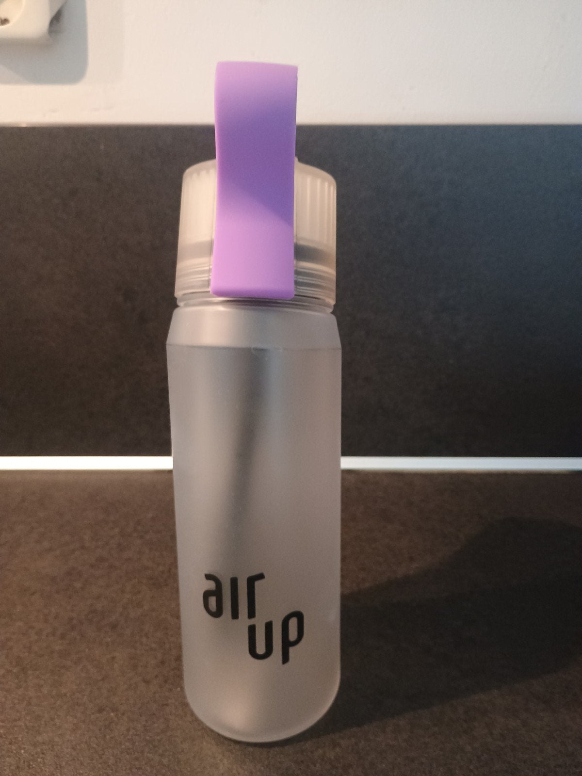Nette Air up fles met paarse handvat, Ophalen of Verzenden, Zo goed als nieuw