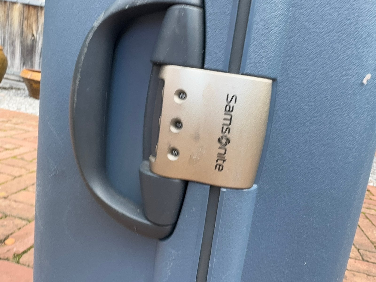 Samsonite koffer met sleutel- en cijferslot, Hard kunststof, 45 tot 55 cm, Slot, Ophalen of Verzenden