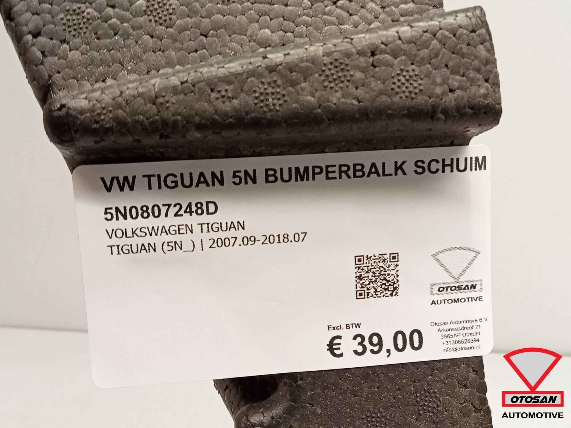 VW Tiguan 5N 2007-2015 Bumperbalk Schuim 5N0807248D, Gebruikt, Volkswagen, Volkswagen AG, Berliner Ring 2
38440  Wolfsburg, DE