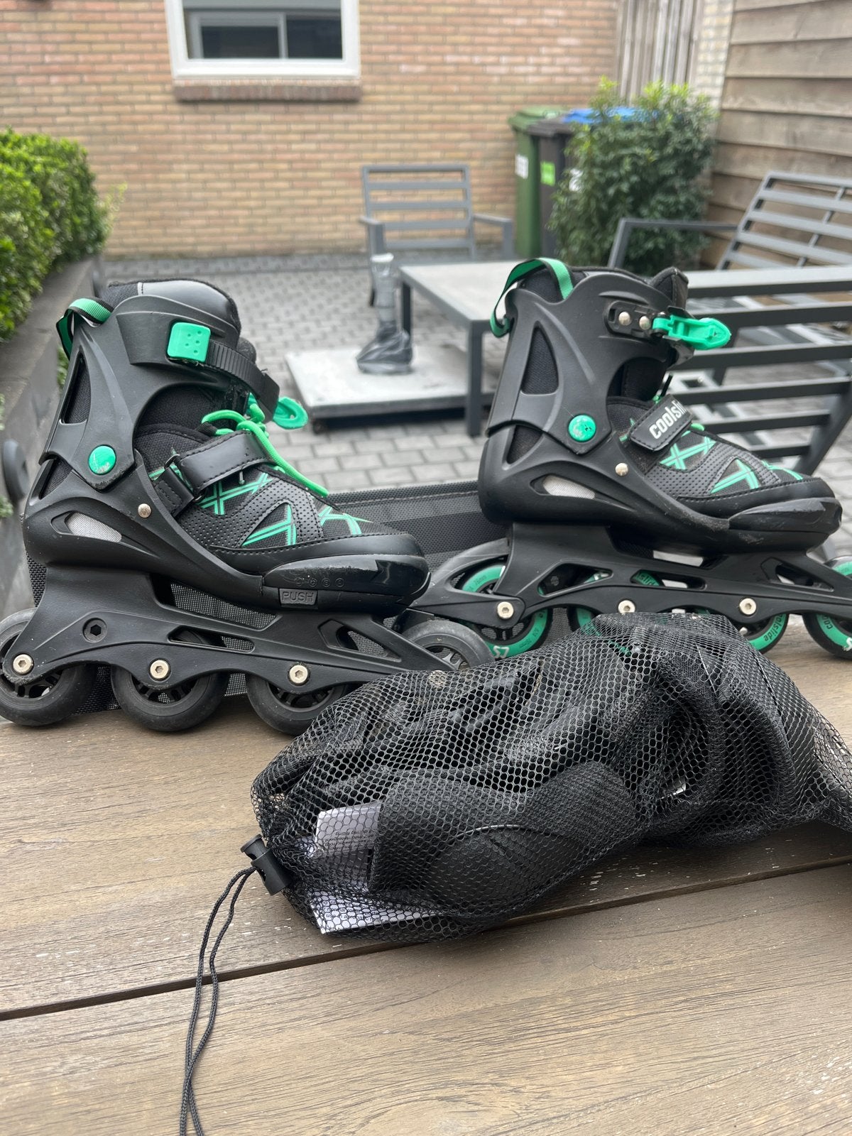 Skielers met beschermset.(maat 36-39), Ophalen of Verzenden, Gebruikt, Overige typen, Overige merken