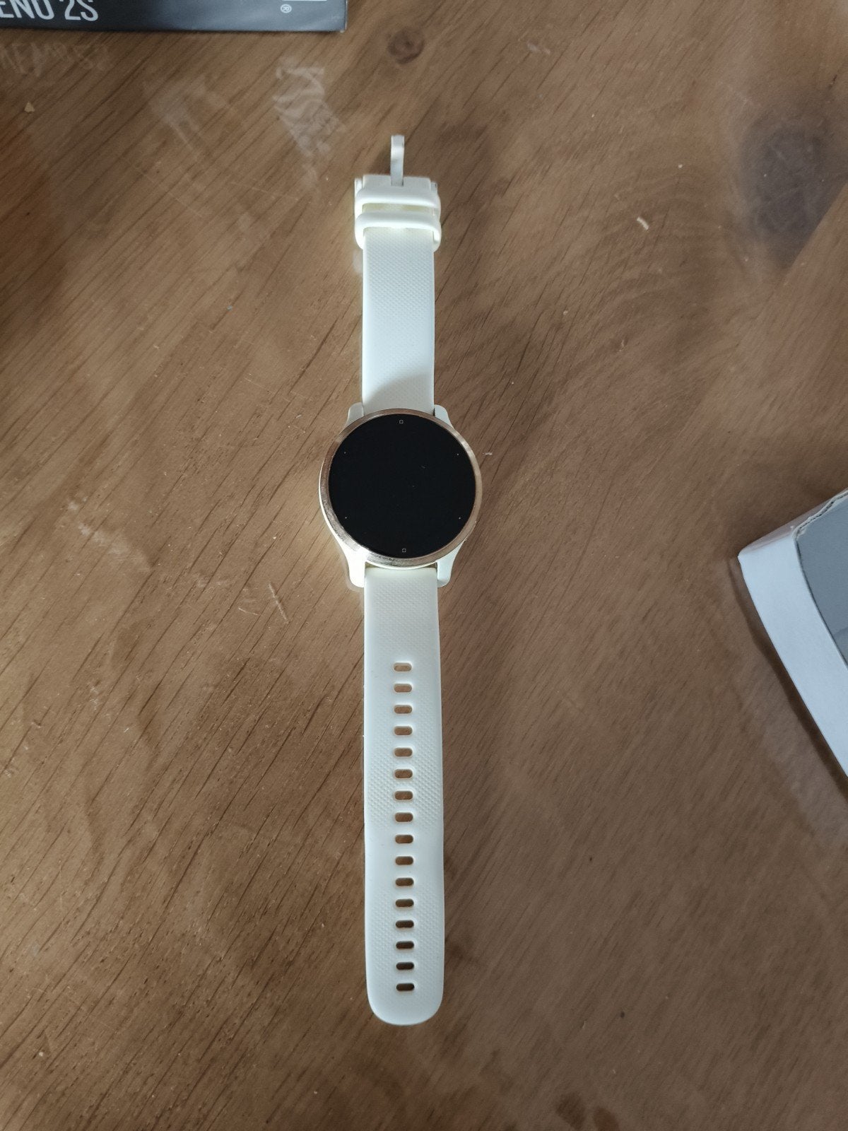 Sporthorloge venu 2s rosegoud extra bandjes, Gebruikt, Garmin, Ophalen of Verzenden, GPS