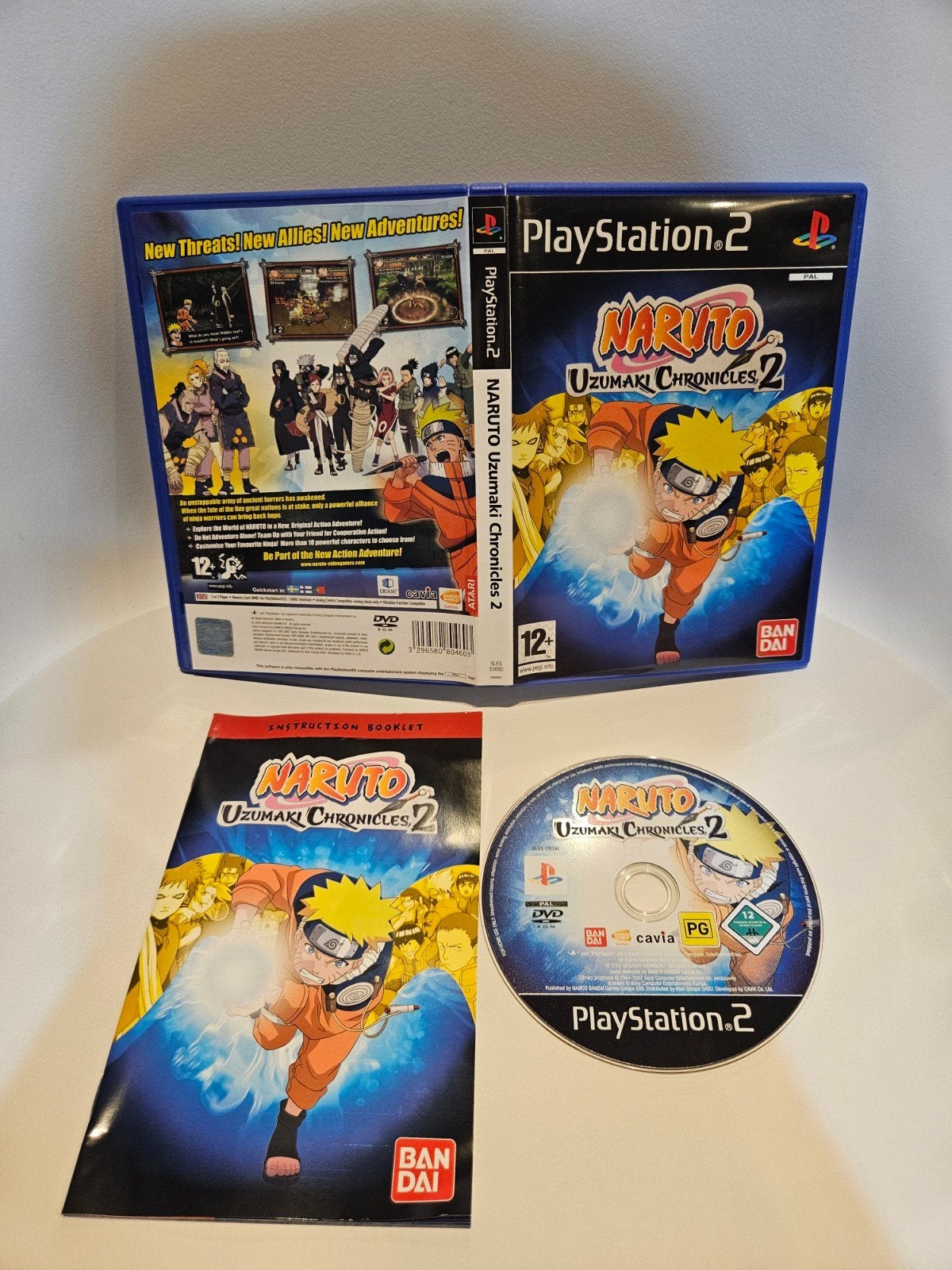 Naruto Uzumaki Chronicles 2 PS2, Avontuur en Actie, 2 spelers, Ophalen of Verzenden, Zo goed als nieuw