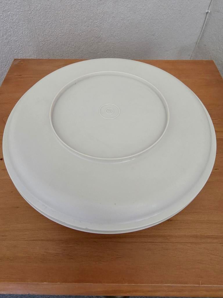 Tupperware Hapjesschaal - Vintage Serveerschaal, Ophalen of Verzenden, Gebruikt, Crème, Schaal
