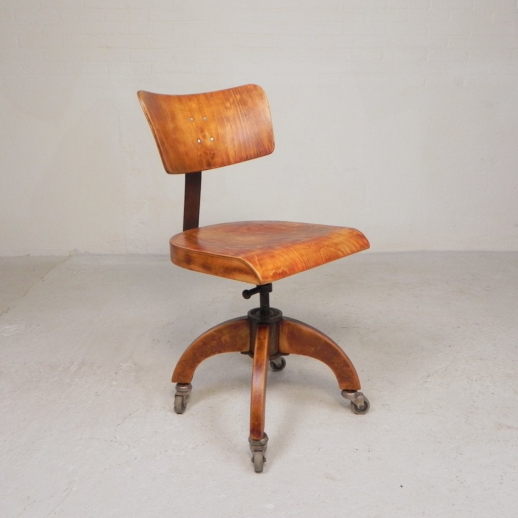 Bauhaus bureaustoel, atelierstoel KRENZER, jaren 30, Ophalen of Verzenden