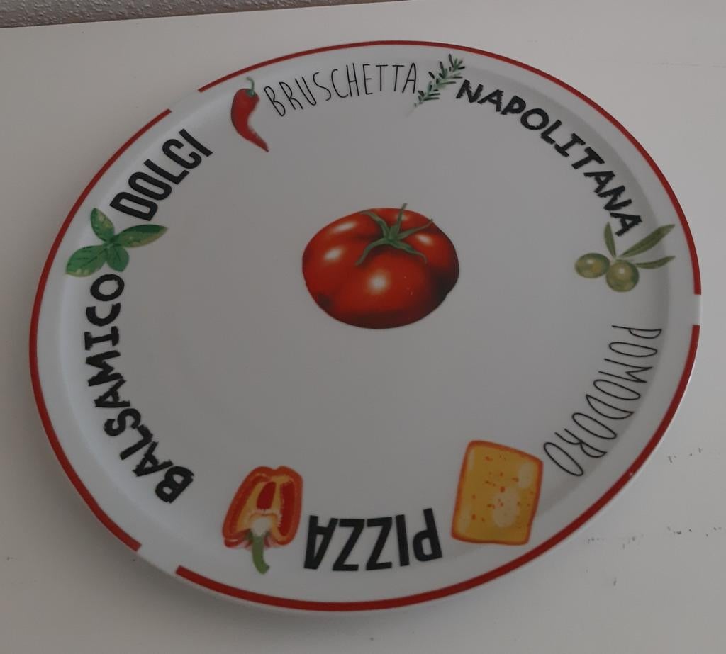 PIZZA Bord met Italiaans Thema, Ophalen of Verzenden, Nieuw, Overige stijlen, Bord(en)
