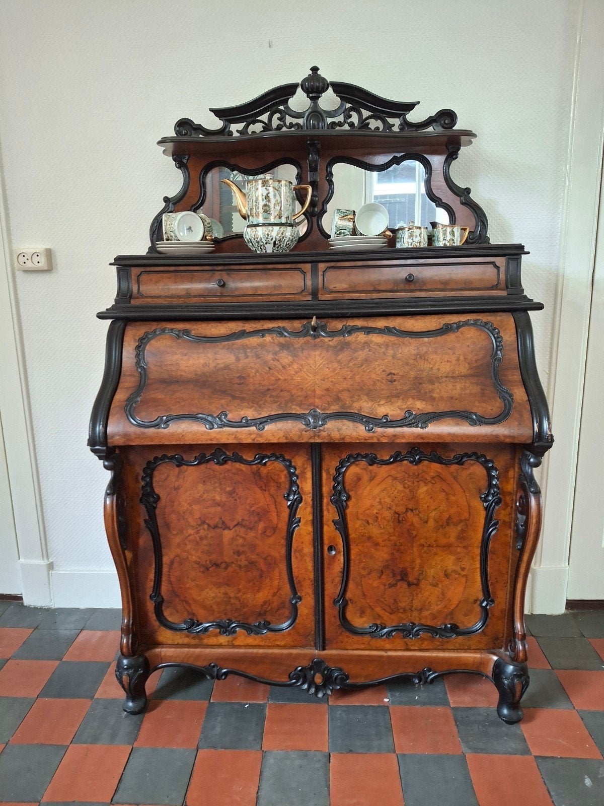 antiek secretair, Ophalen