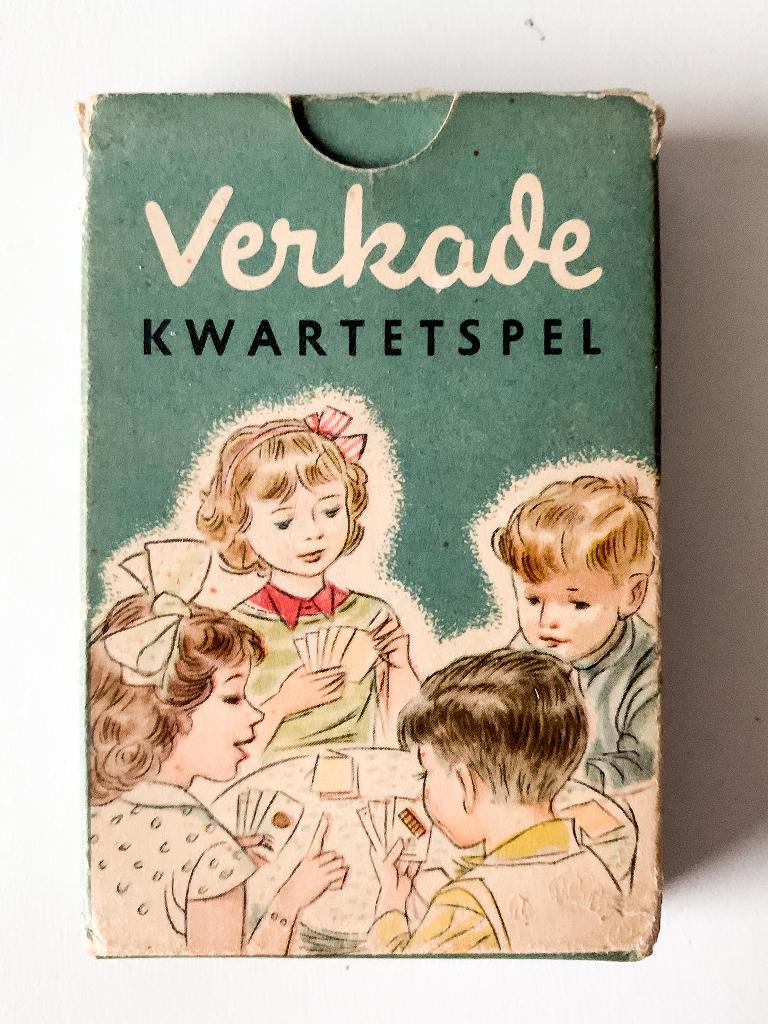 Verkade Kwartetspel, 1955., Hobby en Vrije tijd, Ophalen, Zo goed als nieuw, Verkade