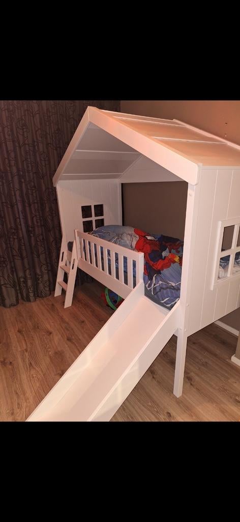 Halfhoogslaper/huisje, Kinderen en Baby's, Kinderkamer | Stapelbedden en Hoogslapers, Ophalen of Verzenden, Gebruikt, Halfhoogslaper