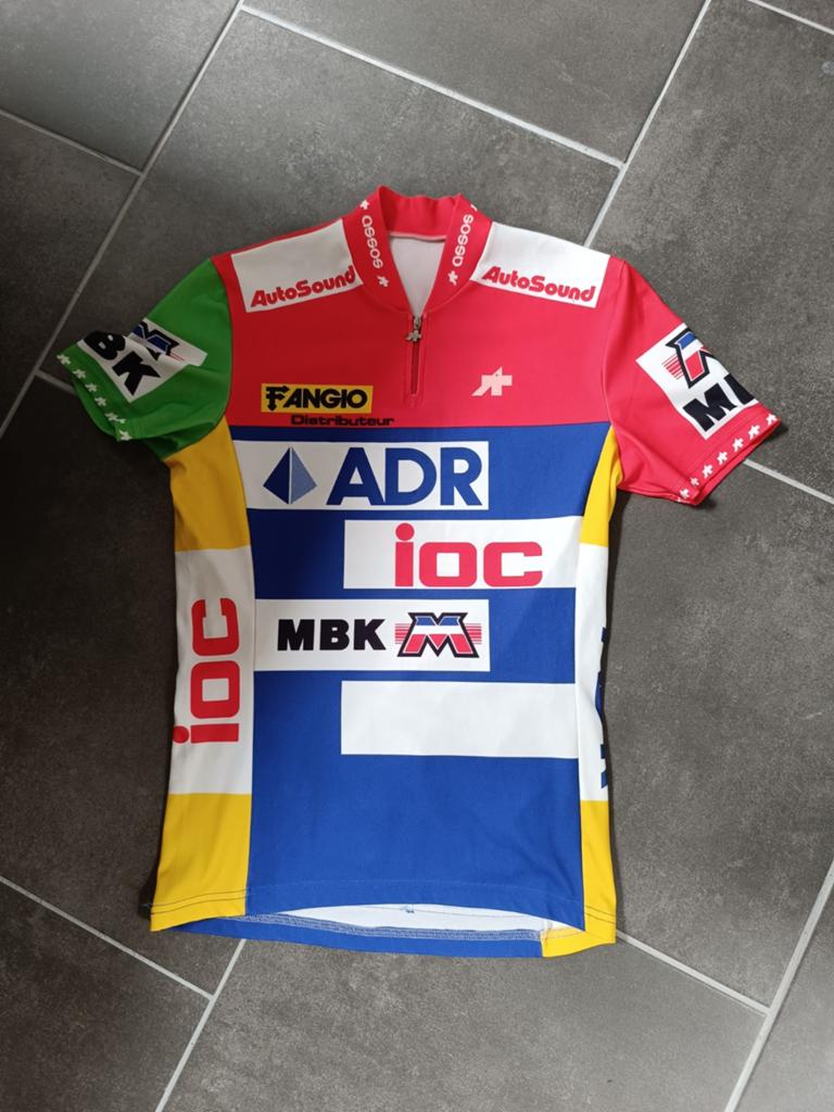 Wielershirt ADR - IOC - MBK - Fangio 1987, Fietsen en Brommers, Fietsaccessoires | Fietskleding, Ophalen of Verzenden, Bovenkleding