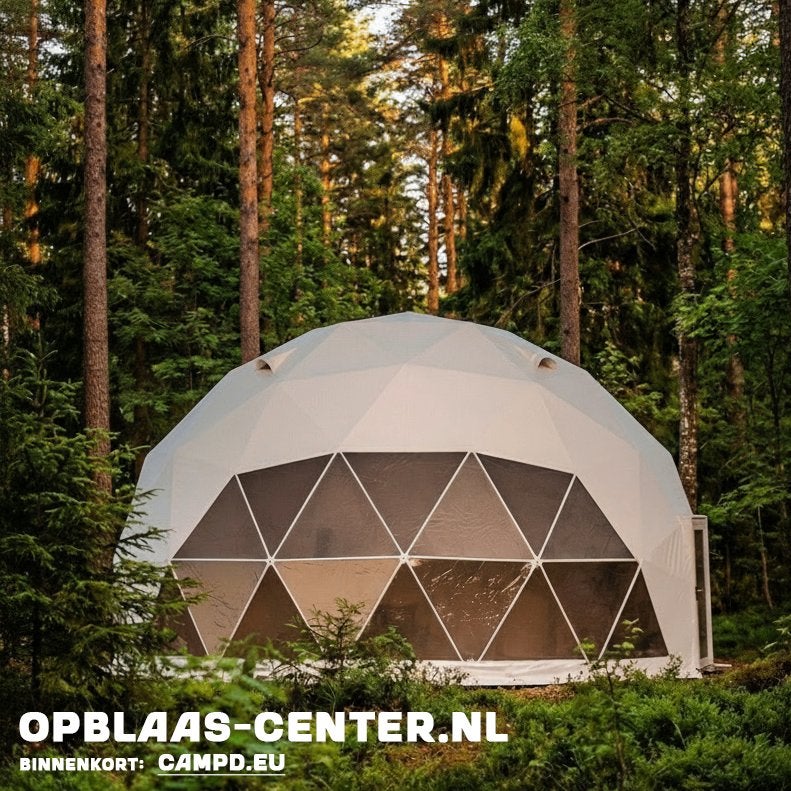 DOME Glamping 5-6-7-8-9 meter (wit, groen, beige, zwart), Caravans en Kamperen, Tenten, Ophalen of Verzenden, Nieuw, Tot en met 6