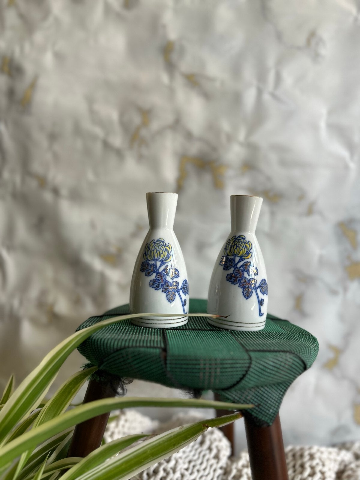 Vintage Kiku-Masamune Sake Flesjes - Set van 2, Ophalen of Verzenden