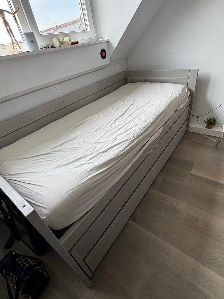 Lifetime Original kajuitbed logeerbed & bedlade nieuwstaat!, Huis en Inrichting, Slaapkamer | Bedden, Ophalen, Verstelbaar, 90 cm