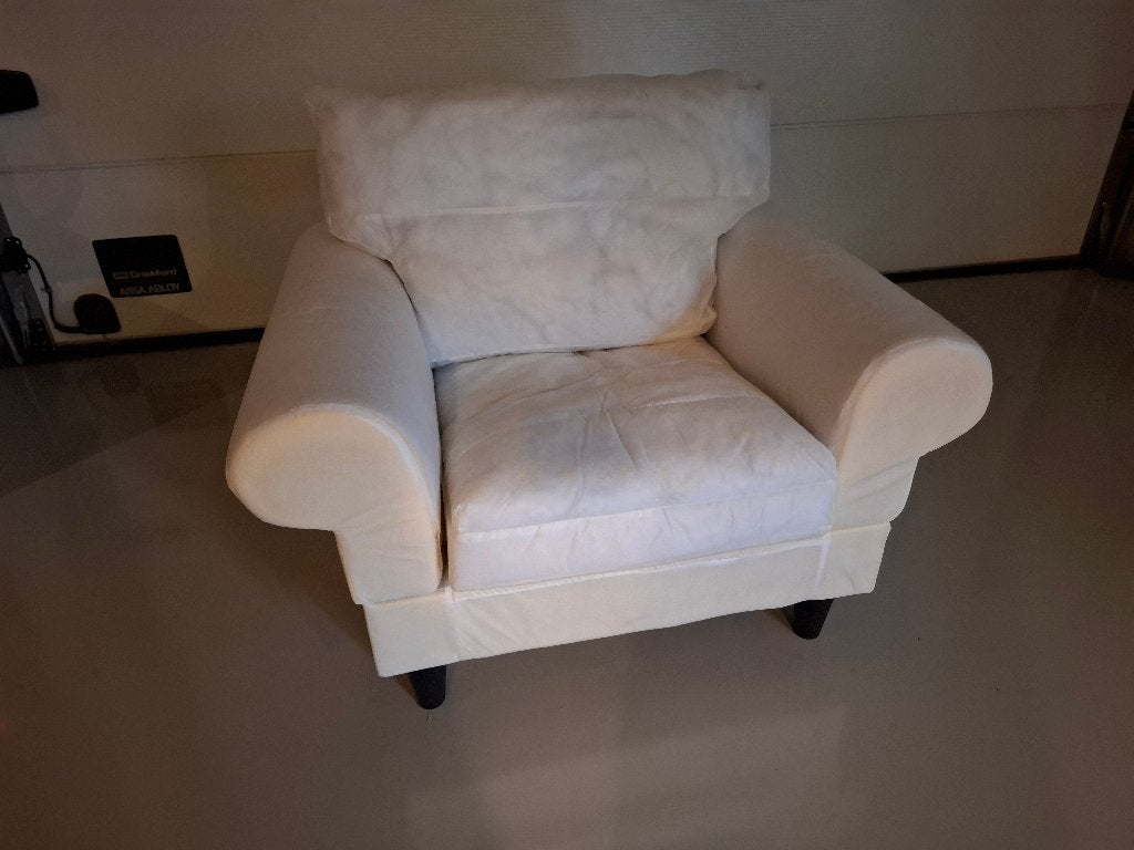 Feauteuil Ikea model Ektorp zonder hoezen, Ophalen, Gebruikt, 75 tot 100 cm, 100 tot 125 cm