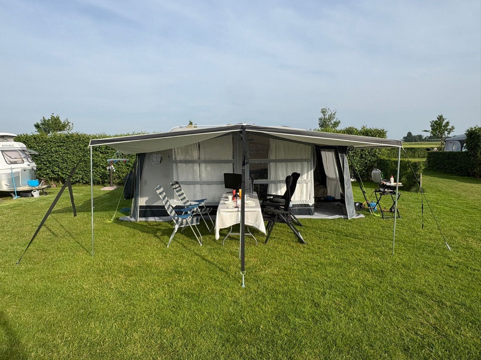 Isabella voortent met luifel framemaat G18, Caravans en Kamperen, Voortenten en Luifels, Ophalen, Gebruikt