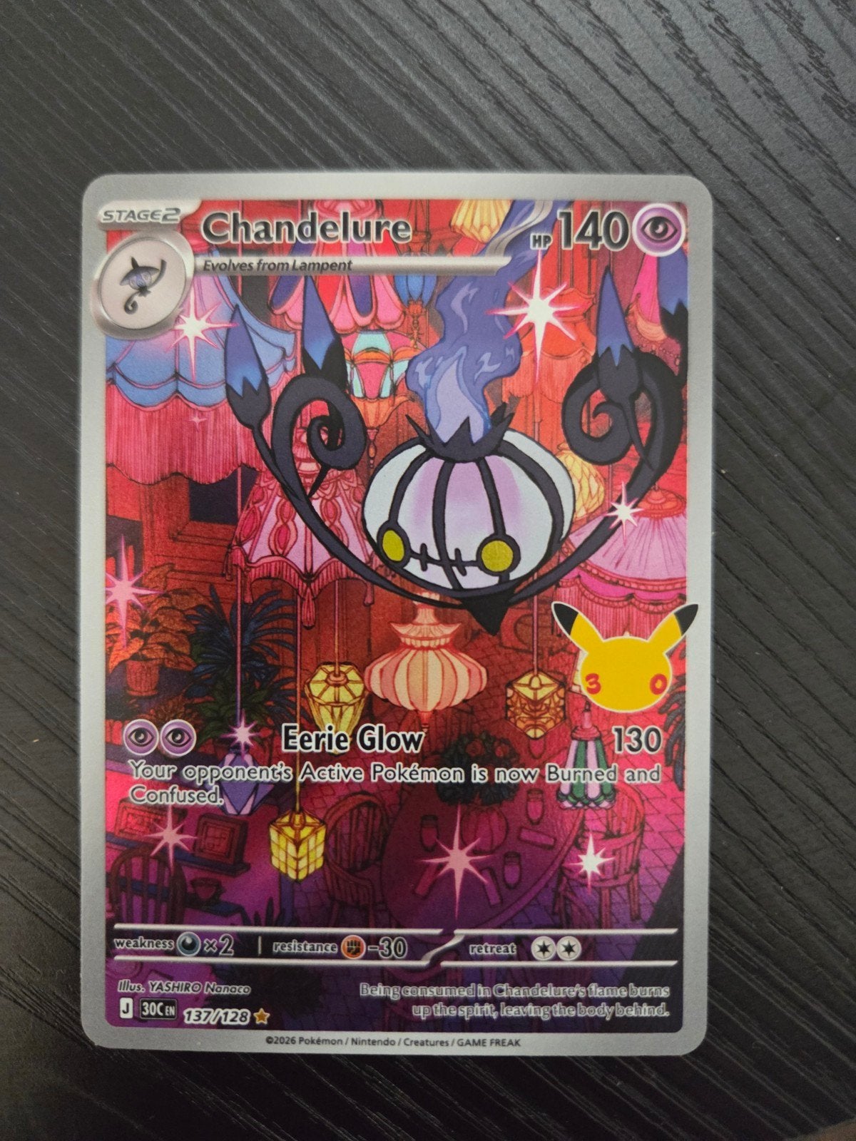 Chandelure Pokémon Kaart Celebrations 25th Anniversary, Ophalen of Verzenden