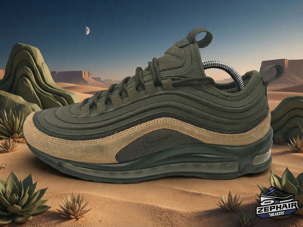 Nike Air Max 97 Ultra 'Cargo Khaki/Mushroom' EU44 2017, Colosseum 1, 1213 NL Hilversum, Nederland, Overige kleuren, Nike, Ophalen of Verzenden