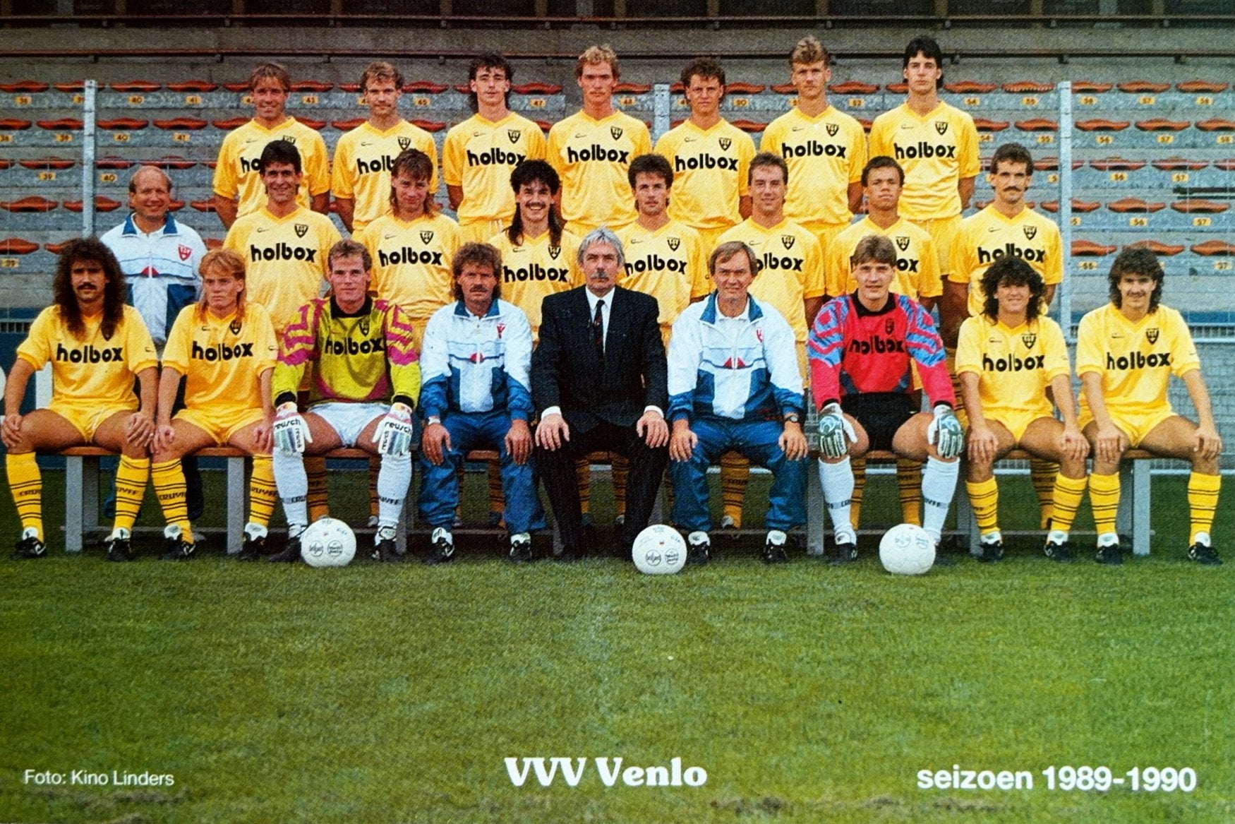 Elftalkaart VVV Venlo  -  seizoen 1989/1990, Verzenden, Zo goed als nieuw, PSV, Spelerskaart