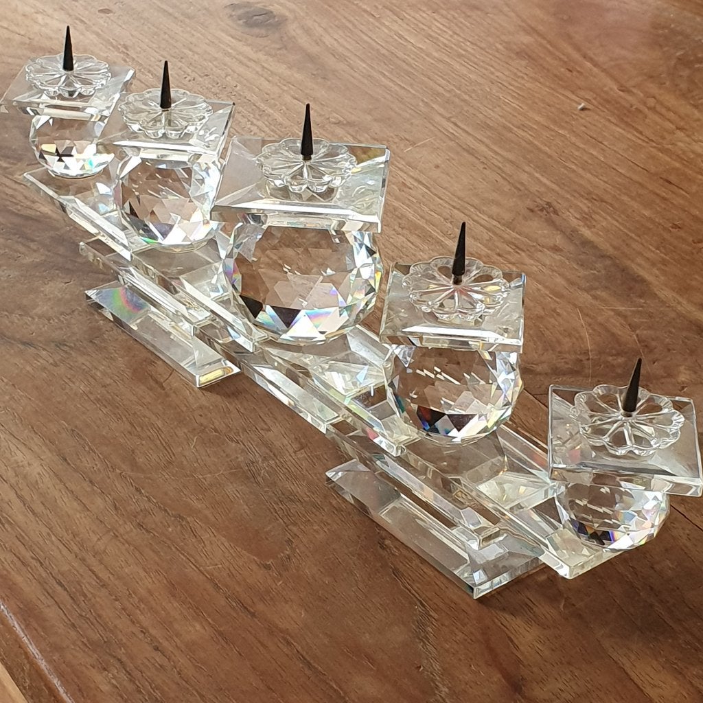 Swarovski kandelaar 116  5 kaarsen, Verzamelen, Swarovski, Ophalen, Zo goed als nieuw, Figuurtje
