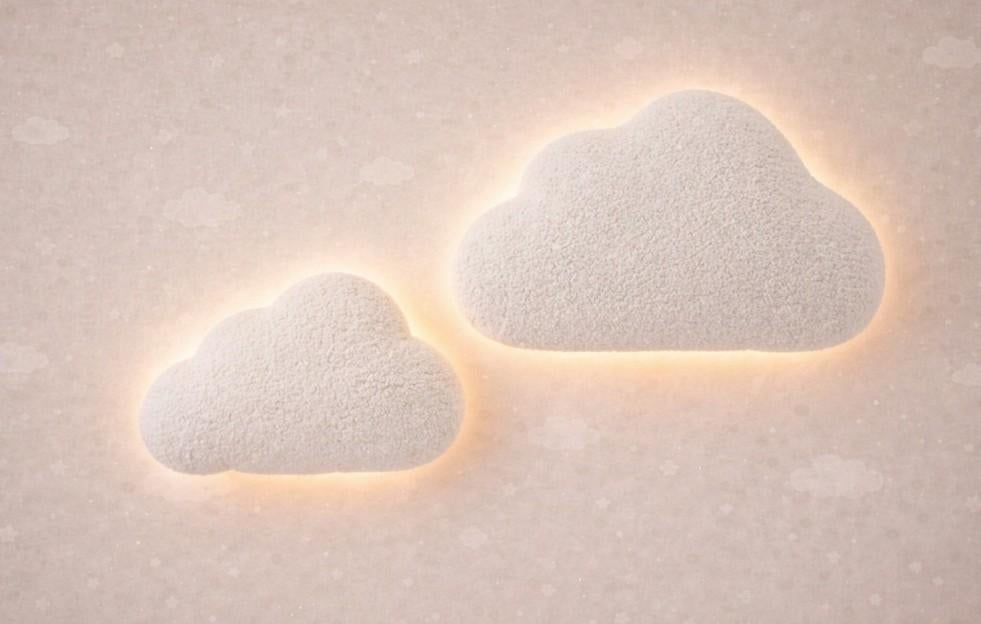 Dreamlight wandlamp wolkjes baby- of kinderkamer, Ophalen of Verzenden, Nieuw, Lamp