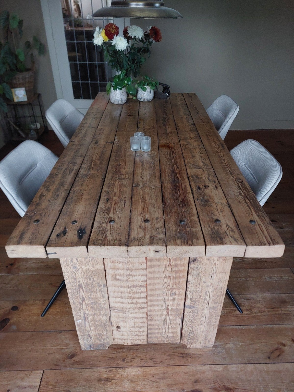 te koop eettafel., Huis en Inrichting, Ophalen, 4 tot 6 stoelen