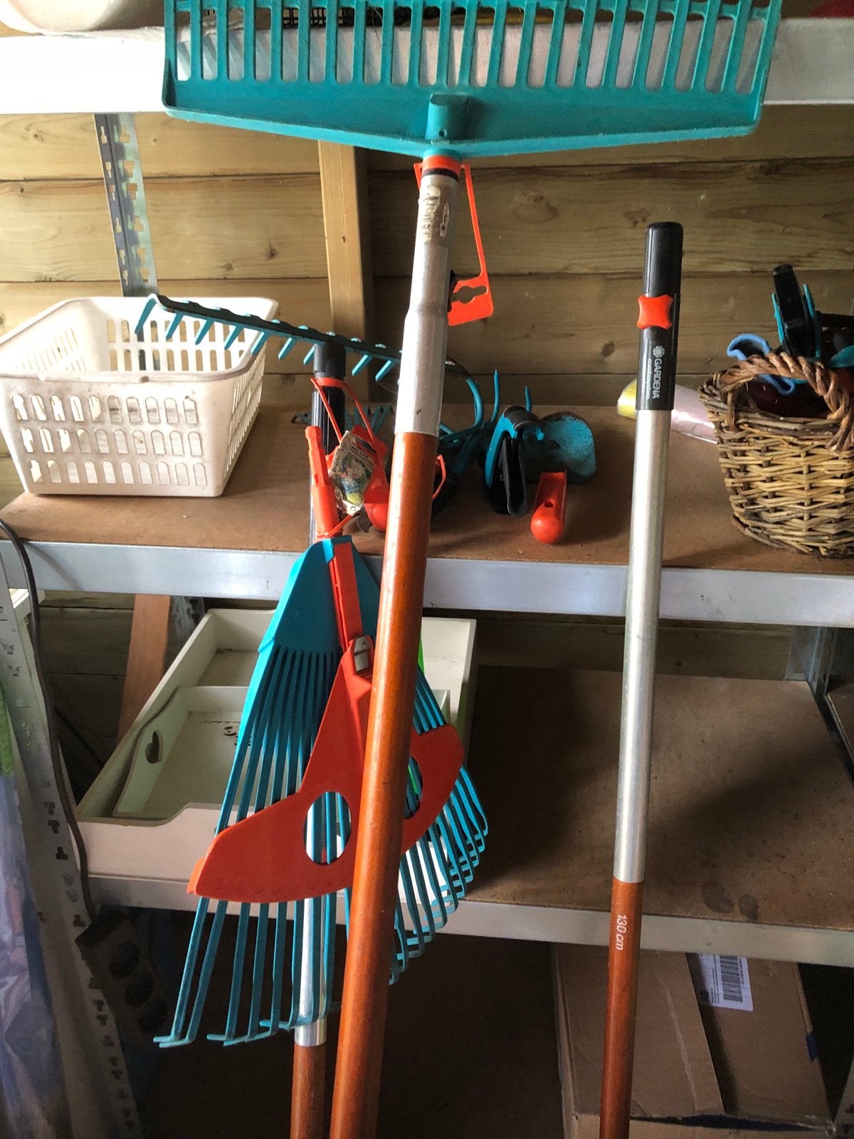 Gardena tuingereedschap: harken en meer, Ophalen, Gebruikt, Hark
