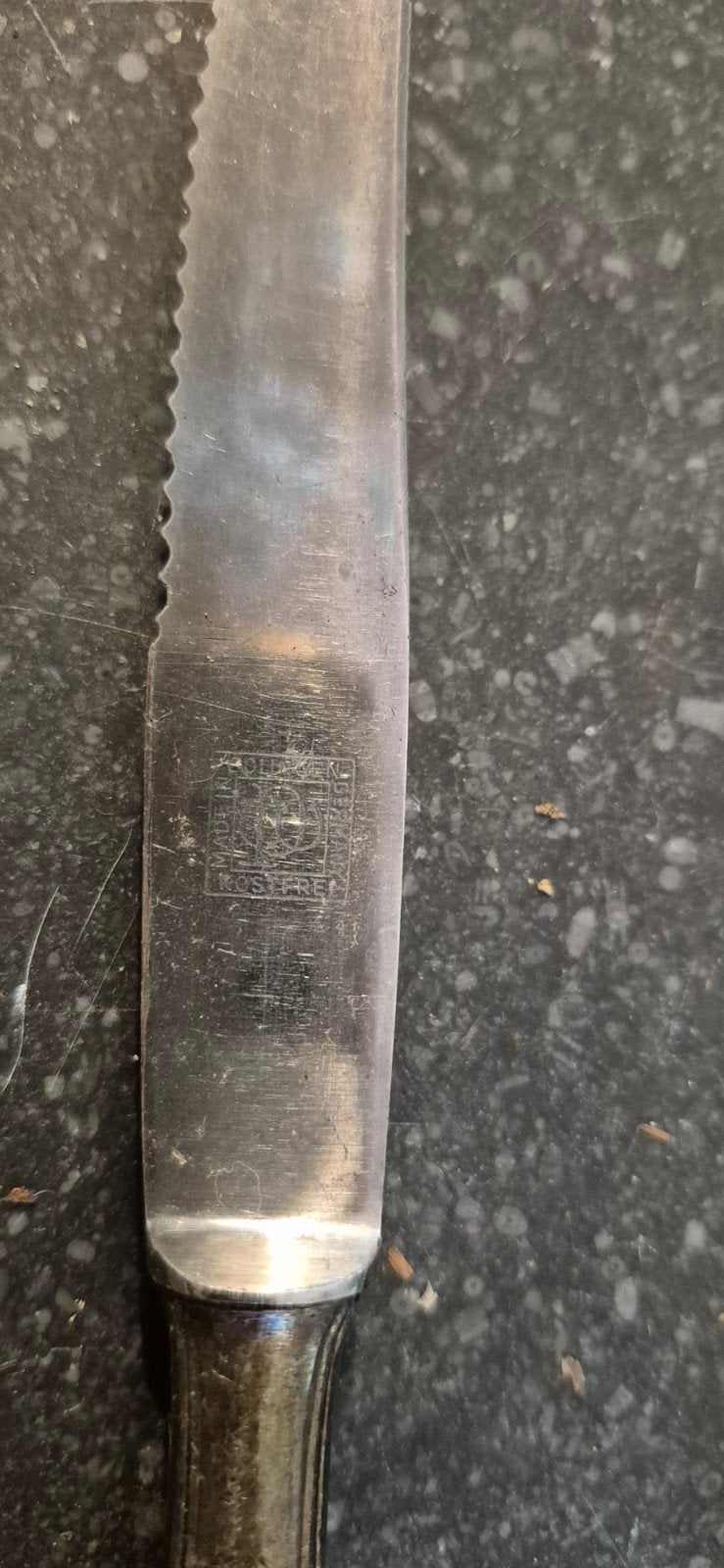 Vintage bestekset: 3 vorken en 5 messen, Ophalen of Verzenden