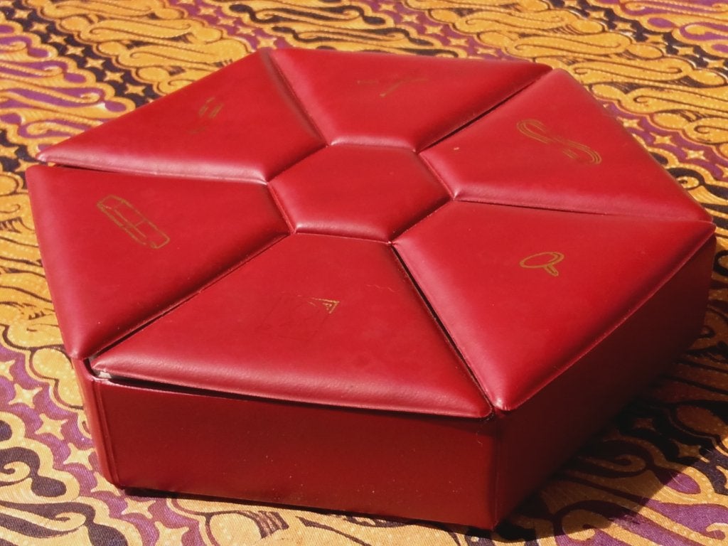Mooie originele oude vintage Lazy Susan buro organiser., Ophalen of Verzenden