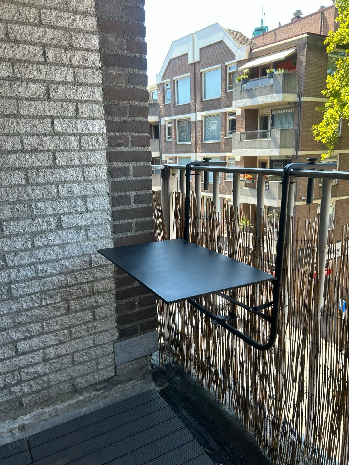 Handig balkon tafeltje - 55x40 cm, Tuin en Terras, Tuintafels, Ophalen, Gebruikt, Rechthoekig, Metaal