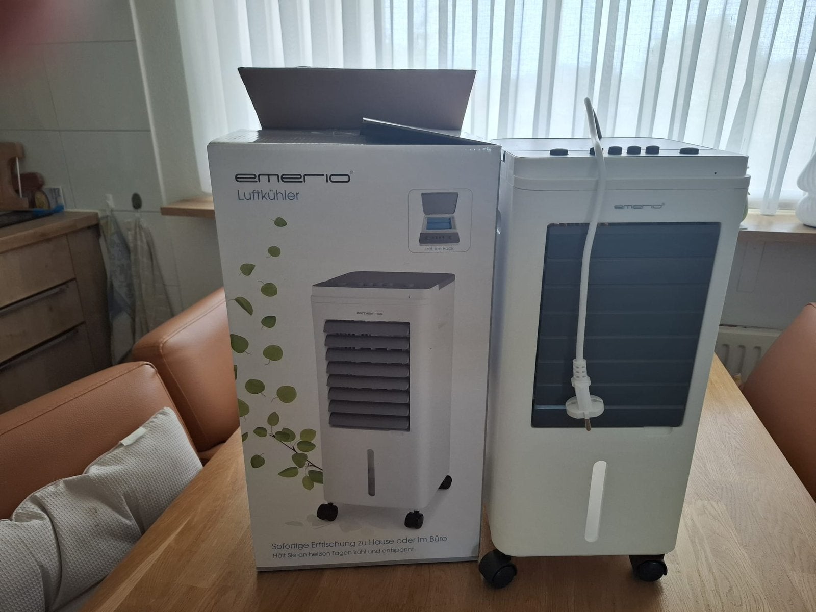 Emerio ventilator, Ophalen of Verzenden, Zo goed als nieuw, Statiefventilator