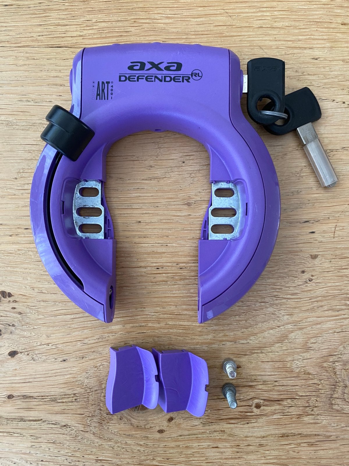 AXA Fietsslot/Ringslot Paars, Ophalen of Verzenden, Zo goed als nieuw, Ringslot
