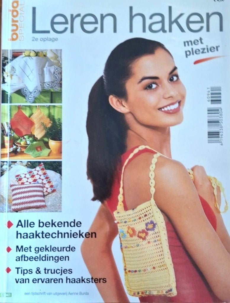 Leren haken met plezier - Burda, Verzenden, Zo goed als nieuw, Haken, Patroon of Boek