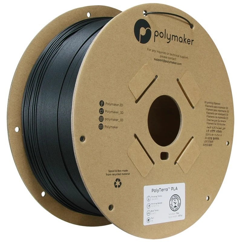 Polymaker PolyTerra PLA Filament - Zwart en Wit, Computers en Software, Ophalen of Verzenden, Nieuw, Filament