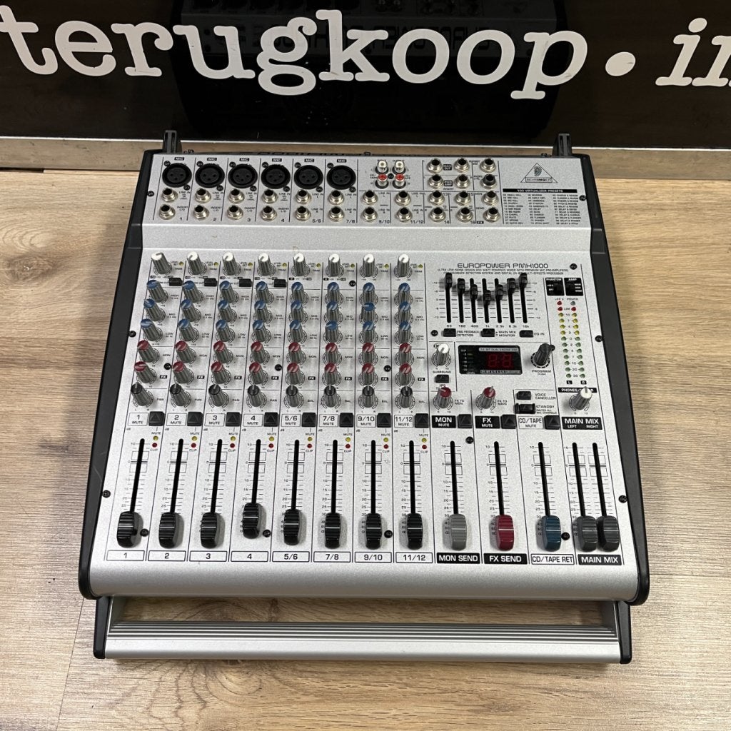 Behringer PMX1000 12 kanaals Mixer | Zeer Nette Staat, Behringer, Zo goed als nieuw, Support@behringer.com, Behringer (Music Tribe)
MusikhausstraÃŸe 1
94060 Pocking
Germany