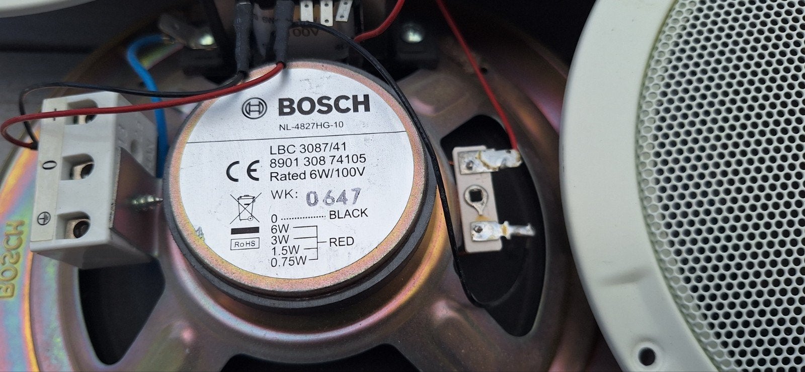 Bosch LBC 3087/41 Inbouw plafond speakers (8 stuks), Overige merken, Gebruikt, Overige typen, Ophalen of Verzenden