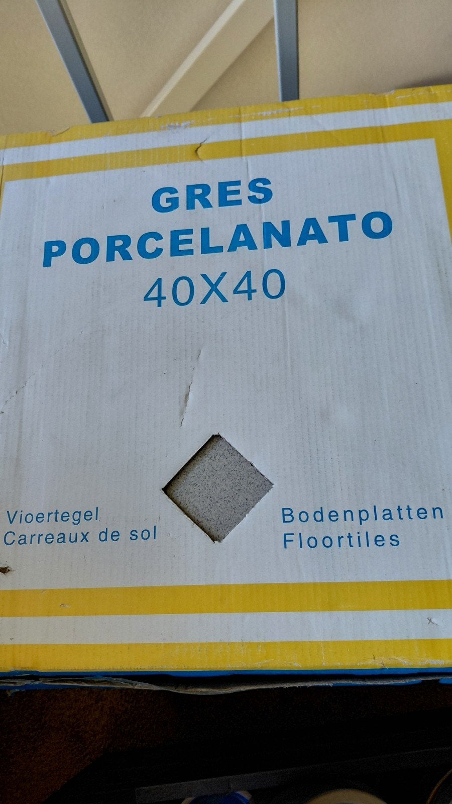 Grens Porcelanato Vloertegels 40x40 cm - 64 stuks, Doe-het-zelf en Verbouw, Tegels, Ophalen, 40 tot 60 cm, Keramiek, Nieuw