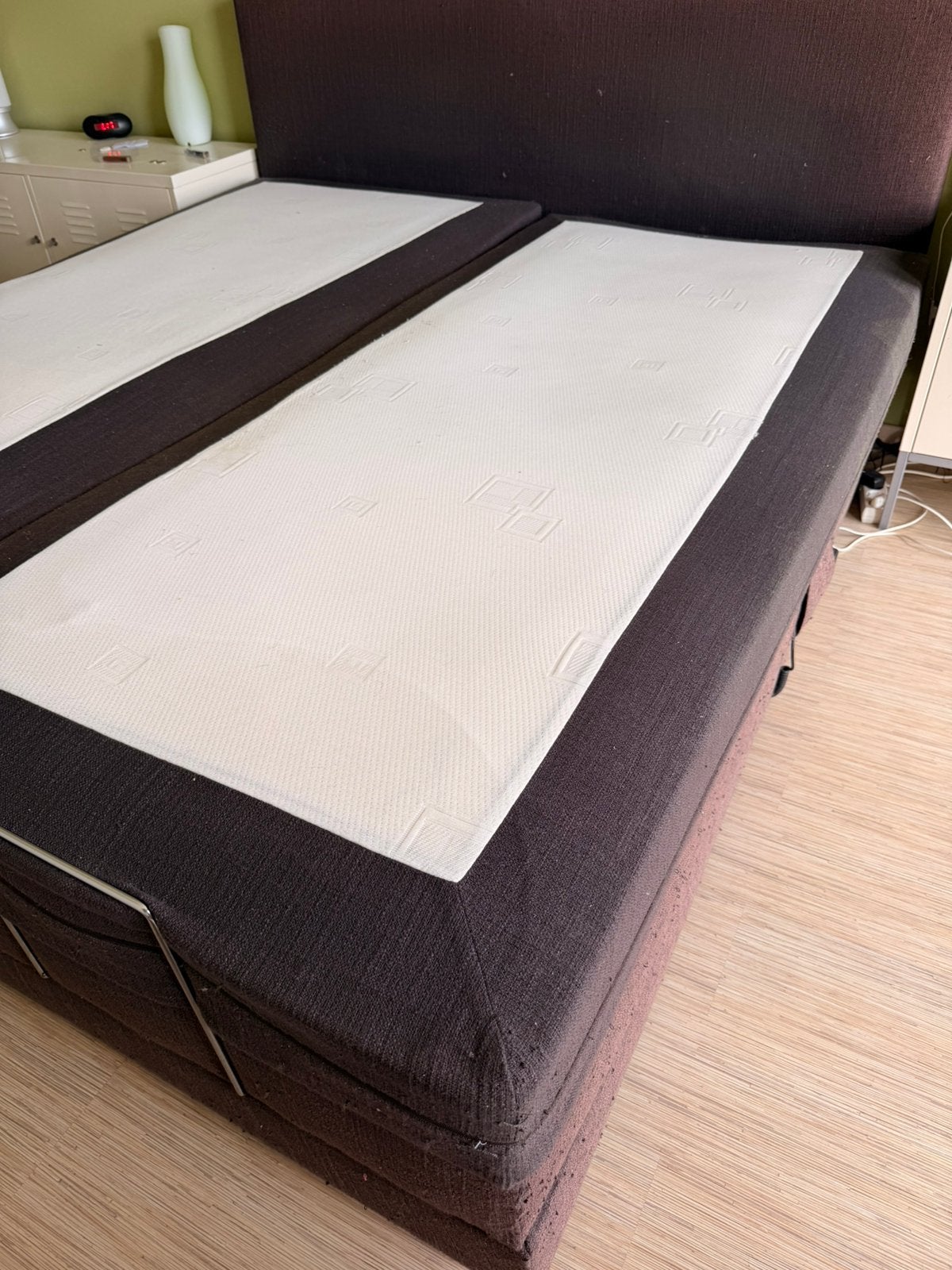 Boxspring electrisch verstelbaar 200 x 180, Ophalen, Gebruikt, Tweepersoons, 180 cm